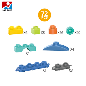 72Pcs Chơi Thiết Lập Kích Thước Lớn Khối Đồ Chơi Trẻ Em Tự Làm Giáo Dục Sáng Tạo Gạch Đồ Chơi Xây Dựng Khối Đồ Chơi - Product Image 2