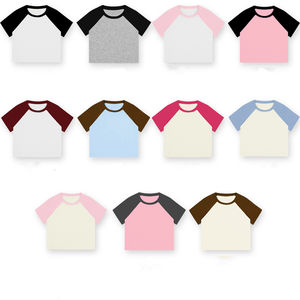 RUICHI Y2k Top Corto Personalizzato 92% <span class=keywords><strong>Cotone</strong></span> %Spandex Abbigliamento Estivo da <span class=keywords><strong>Donna</strong></span> T-shirt Sexy <span class=keywords><strong>Canotta</strong></span> da Ragazza - Product Image 1