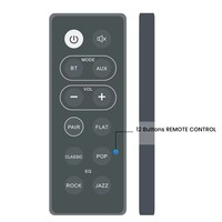 Nouvelle télécommande intelligente infrarouge 2026 à 12 boutons, couleur noire, code fixe, pour TV/DVD/VCR/DVB, fabricant OEM ODM
