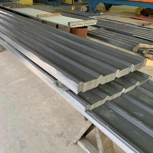 Feuilles de toiture ondulées colorées taillées sur mesure Acier galvanisé au bitume noir Soudage par cintrage de murs zingué laminé à chaud - Product Image 2