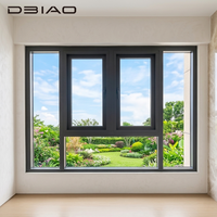 Ventana Abatible con Rotura de Puente Térmico DBIAO, Moderna y de Bajo Consumo, con Mosquitera Integrada, Apertura Exterior, para Villas y Hoteles Costeros