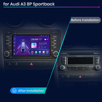 Junsun Autoradio Android en Stock UE pour Audi A3 8P 2003-2011 S3 RS3 Sportback 2 DIN, Autoradio Voiture pour Audi A3 8P S3 RS3 Carplay 7 Pouces