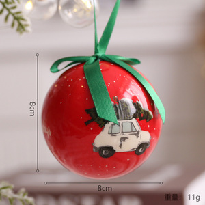 Décorations <span class=keywords><strong>de</strong></span> Noël imprimées personnalisées pour l'extérieur Boule d'ornements d'arbre Pendentif Boules en mousse Impression personnalisée <span class=keywords><strong>de</strong></span> luxe - Product Image 6