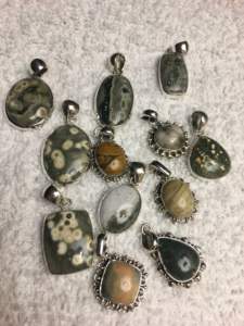 Pendentif personnalisé beauté océan jaspe fait à la main en argent sterling massif 925 bijoux fins breloque en pierres précieuses naturelles uniques placage classique - Product Image 4