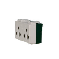 Soket meja daya pintar 16A 250V, aplikasi industri 50Hz/60Hz dengan beberapa colokan 2 Outlet