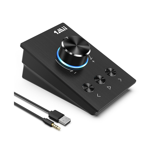 1Mii S04 Multimedia Controller with Compatible with WinXP/7/8/10/11,Mac OS, Audio Chip SSS1700 for Listening to Music,Meeting