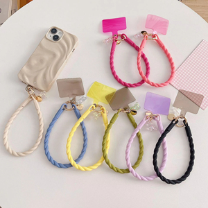 Colorful Silicone Durable Anti-Loss Wrist Strap Luminous Cute Bear Mobile Phone Decorative Pendant Accessories