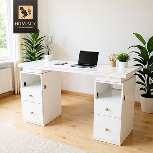 <span class=keywords><strong>Mesa</strong></span> de Manicura Comercial Premium Bomacy con Superficie Blanca, Cajón de Almacenamiento, Área Funcional Integrada, Base Fija No Plegable <span class=keywords><strong>para</strong></span> <span class=keywords><strong>Uñas</strong></span> - Product Image 2
