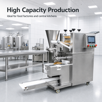Machine automatique multifonction en acier inoxydable pour la fabrication de samosas, gyozas, empanadas et wontons, grande capacité, avec remplissage viande-légumes