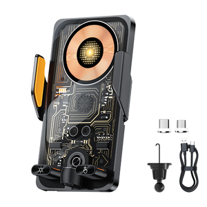 Soporte <span class=keywords><strong>de</strong></span> teléfono <span class=keywords><strong>para</strong></span> coche <span class=keywords><strong>de</strong></span> 15W <span class=keywords><strong>de</strong></span> alta calidad, soporte <span class=keywords><strong>de</strong></span> teléfono <span class=keywords><strong>de</strong></span> carga rápida, cargador <span class=keywords><strong>de</strong></span> coche inalámbrico magnético con utensilio <span class=keywords><strong>de</strong></span> carga inalámbrica - Product Image 1