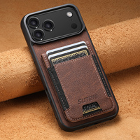 Coque de téléphone SUTENI pour iPhone 18 Pro Max avec bande élastique, porte-cartes et support, aspect givré, en similicuir de luxe, compatible 17 16 Plus 15 14 13 12