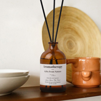 100ml 3.3oz bouteille en verre de luxe diffuseur de bâton de roseau parfum de maison arôme huiles de parfum diffuseur de roseau avec bouchon