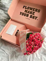Boîte à fleurs pliable personnalisée en carton ondulé, logo imprimé, double face, finition mate, résistante aux UV, expédition à plat pour économiser sur les frais, emballage écologique