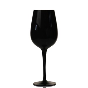 <strong>Wholesale</strong> Custom Logo 300ml Colored <strong>Champagne</strong> <strong>Flute</strong> Goblet Black Wine Glasses - Product Image 1