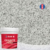 Peinture liquide de pierre de texture de granit d'application facile revêtement acrylique et à base d'eau de bâtiment