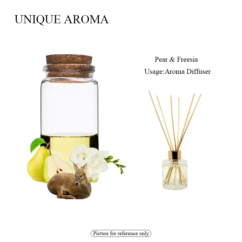 UNIQUE AROMA English Pear & Freesia Concentrated Reed Diffuser Oil Bulk Reed Oil Diffuser Scent Fragrance