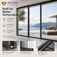 Portes coulissantes en verre résistant aux chocs, sur mesure, fabriquées en usine, résistantes aux intempéries, conformes à la norme AS2047, pour projets de villas et de maisons
