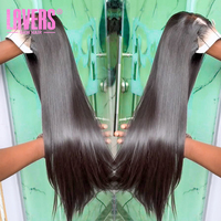 Cheveux humains vierges Remy vietnamiens bruts en gros, transparents, pour perruque, double épaisseur, densité 250, pré-épilés, longue longueur