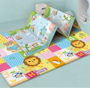 Besar pendidikan tikar anak lipat 180x200cm anak-anak Bermain Lembut ramah lingkungan tikar bermain tidak beracun lantai Xpe tikar bermain bayi - Product Image 3