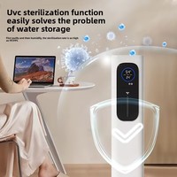 Humidificateur sur pied à remplissage par le haut 10L, Stérilisation Ultrasonique, Diffuseur de Brume Froide, Télécommande Tactile pour Maison et Hôtel