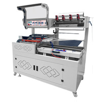 Machine de scellage en L entièrement automatique avec tunnel de rétraction pour film POF, boîtes cadeaux et emballages cosmétiques