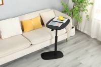 ADA Minimalisme Pneumatique Rotation 360 ° Hauteur Réglable Table Stable Salon Ordinateur Portable Console Café Table D'appoint