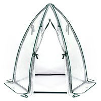 Mini serre de jardin VERTAK, structure métallique, serre en forme de cloche avec couverture transparente en PE pour jardin extérieur