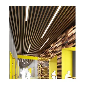 Panel langit-langit pabrik Oem Odm ubin langit-langit aluminium untuk koridor/restoran/garasi dekorasi dinding langit-langit dalam ruangan