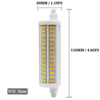 LED R7S 118 20W 2500lm remplace la lampe aux halogénures métalliques J118 500W Couverture lumineuse 230/120V gradation