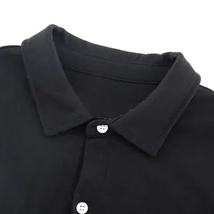 Best Selling Hoge Kwaliteit Slim Fit Knoopsluiting Mannen Korte Mouw Merinowol Poloshirt