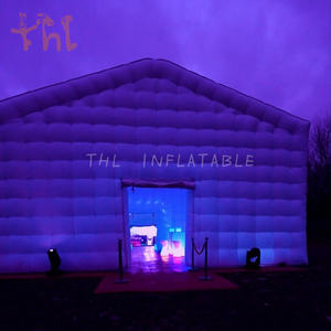 Fête gonflable disco lumière gonflable discothèque <span class=keywords><strong>cube</strong></span> tente arrière-cour gonflable-boîte de nuit tente boîte de nuit - Product Image 4