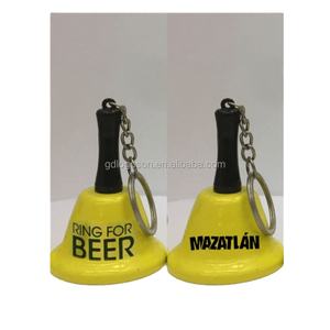 <span class=keywords><strong>Campanelle</strong></span> in Ferro Verniciato Giallo, Regali Messicani, Campanella da Cena <span class=keywords><strong>con</strong></span> Portachiavi, Souvenir di Mazatlan, Mini Campanella Portachiavi - Product Image 4