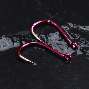 เบ็ดตกปลา Aohu สีชมพู ฟันแบน แบบ Ise Ni ติดท่อ มีเงี่ยง สำหรับตกปลาในน้ำจืด ทะเลสาบ  ผ่านการลับคมด้วยสารเคมี - Product Image 2