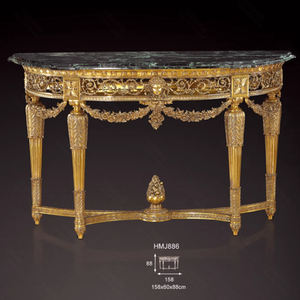 Vestíbulo de cobre Mesa semicírculo verde Griotte <span class=keywords><strong>escritorio</strong></span> Retro bola ramo tulipanes verde Hortensia decoración lujo café <span class=keywords><strong>Escritorio</strong></span> - Product Image 6