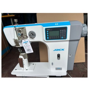 Nouvelle <span class=keywords><strong>machine</strong></span> à <span class=keywords><strong>coudre</strong></span> industrielle pour <span class=keywords><strong>cuir</strong></span> Jack S5 D-91 à bras vertical avec rouleaux synchronisés - Product Image 1