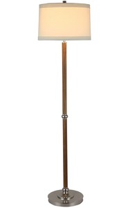 Lampe sur pied en fer noir mat au design simple et luxueux pour hôtel - Product Image 6