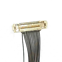 Fabrikpreis LVDS Koaxialkabel 100MM Grau DF36-15P UL1354 32AWG Kabelkonfektion für Digitalbildschirme, Computer, Fernseher