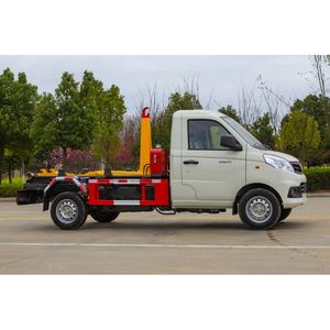 รถบรรทุกขยะเครื่องยนต์เบนซินขนาด4x2 Foton 3ลูกบาศก์เมตรรถบรรทุกขยะยกตะขอ - Product Image 3