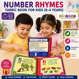 Libro de tela Kidogen Shapes And Shades para niños de 0 a 4 años, aprendizaje temprano de colores y formas, libro de tela suave - Product Image 4
