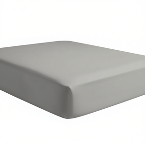 Sábana Ajustable 100% Algodón Gris Tamaño Super King 180x200cm - Product Image 3