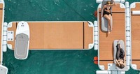 Plate-forme gonflable commerciale Drop Stitch Bateau à moteur flottant Jet Ski C-dock Seabob Dock