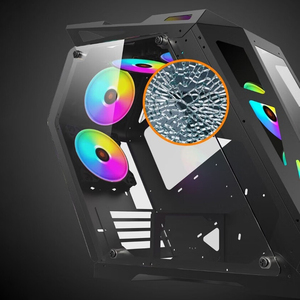 Lovingcool OEM Factory Irregular PC Gamer <span class=keywords><strong>CPU</strong></span> Gabinete Torre/ITX RGB <span class=keywords><strong>Gaming</strong></span> PC <span class=keywords><strong>Computer</strong></span> Cases & Towers con ventilador - Product Image 4