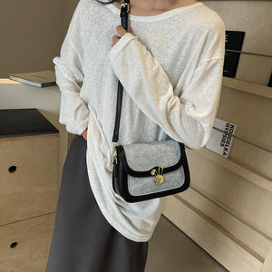 Bolsos de hombro para axilas de moda para mujer, bolsos elegantes de Color informal puro para mujer, bolsos bonitos de cuero PU - Product Image 4