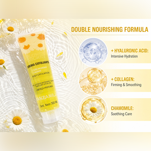 Gel Exfoliant Corps Apaisant à la Camomille Flower Secret à l'Acide Hyaluronique - Recherche de FEO/ODM et d'Autorités de Marque Globales - Product Image 6