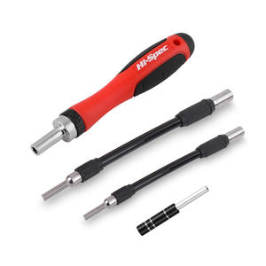 Manche de tournevis de précision Hi-Spec 4 mm avec tige d'extension flexible et poignée antidérapante pour la réparation - Product Image 3