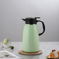 Carafe à café thermique de qualité commerciale 2,2 L en acier inoxydable 304, pot à eau chaude isolé pour buffet de petit-déjeuner d'hôtel, vente en gros