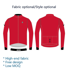 Maillots à manches longues personnalisés coupe-vent thermique en polyester MITI de haute qualité pour le cyclisme - Product Image 5