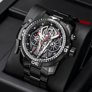 Reef Tiger-pulsera de acero inoxidable para hombre, reloj masculino de pulsera, automático, deportivo, informal, mecánico, resistente al agua, RGA3591 - Product Image 3