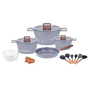 Cooklover Turkey Multicolor 2024 New 10pcs Die-casting Non Stick Cookware Sets