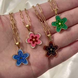 Joolim-Colgante de acero inoxidable chapado en oro de 18K para mujer, joya de acero inoxidable, color verde, rosa, azul, esmalte, para primavera y verano - Product Image 2